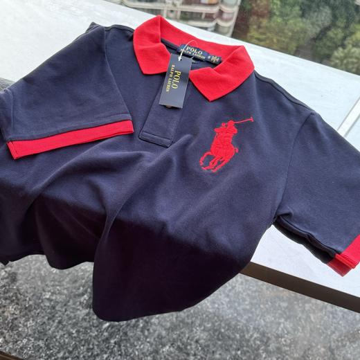 拉家大马标马球刺绣徽章透气网眼纯棉POLO衫 商品图9