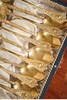 独角鹿西洋古董德国出品洛可可风格涡卷藤蔓纹黄铜镀金精雕摩卡勺餐具套件 商品缩略图4