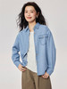 佐丹奴牛仔衬衫女新款复古风纯棉洗水单口袋长袖牛仔衬衣13345862 商品缩略图4