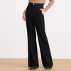 EITIE爱特爱高腰微喇直筒显瘦通勤精致休闲裤2025秋冬新款长裤D2505905 商品缩略图2