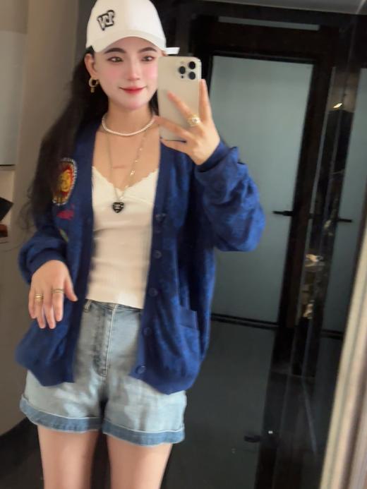 驴家 面孔图案针织开衫 商品图1