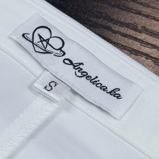 学院风白色泡泡袖上衣 商品图5