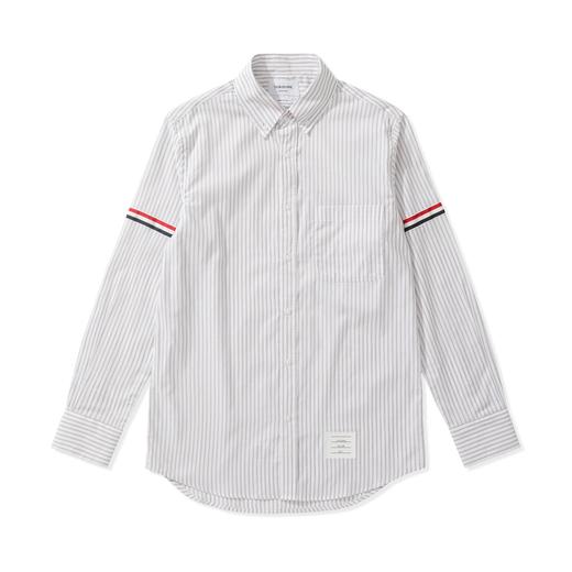 中性款纯棉条纹长袖衬衫022 商品图0