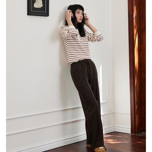 下单3-5天发货！SPLELED 羊毛蚕丝休闲阔腿裤 羊毛蚕丝混纺面料 保暖舒适显瘦垂感好 深秋冬季告别臃肿 商品图10