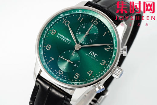 IWC万国 新款AZ葡萄牙计时系列腕表 葡计透底 新款背透葡计 绿海王 男士腕表 商品图2