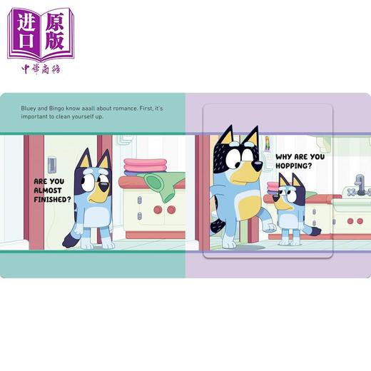 【中商原版】小蓝狗布鲁 我爱我家 Bluey How to be Romance 英文原版 儿童纸板书翻页书 亲子绘本 图画故事 进口低幼童书 商品图1