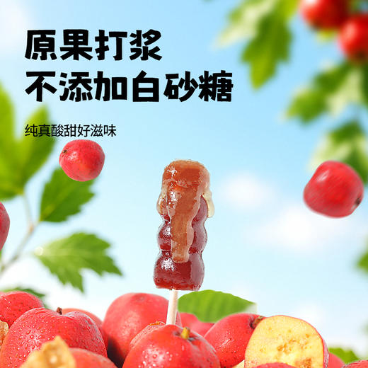 益生元山楂鸡内金棒棒糖牛脾肽茯苓芡实果肉条儿童零食糖葫芦串 商品图2