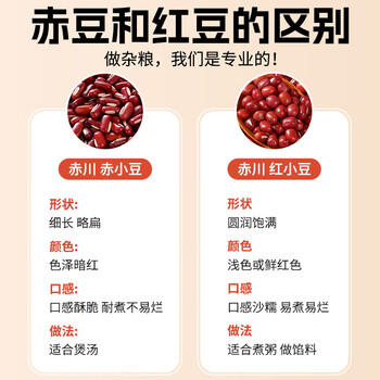 赤川赤小豆2斤（薏米粥米搭档煮粥煲汤煮水） /粮油调味 /杂粮 /杂豆类 商品图5