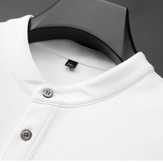 【DDA】大依优型大码男装加肥加大码时尚休闲圆领长袖T恤男胖子 商品图3