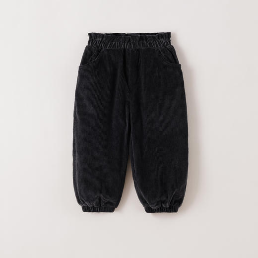 马克珍妮女童纯棉灯芯绒加绒束脚裤2025年秋冬新款551803 商品图2