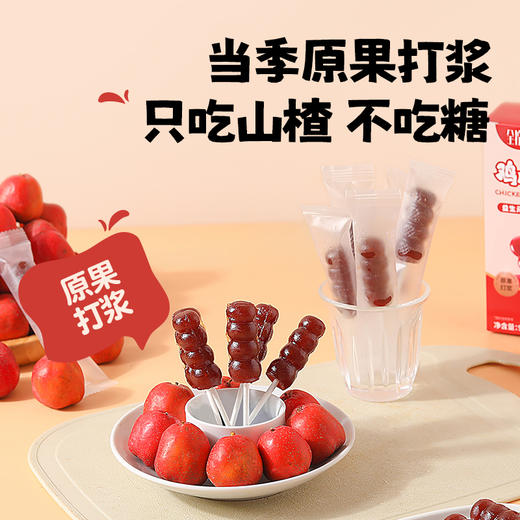 益生元山楂鸡内金棒棒糖牛脾肽茯苓芡实果肉条儿童零食糖葫芦串 商品图0