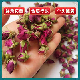 苦水牌甘肃油玫瑰核心产区花蕾30g罐装手工采摘低温烘干玫瑰花苞玫瑰花蕾无添加泡水花草茶