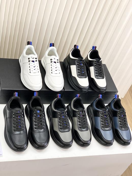 P**rada 男士商务撞色休闲运动鞋 商品图1
