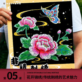 《花开锦绣，传统刺绣的艺术魅力》传统文化民俗【自动发货：下单后，点击手机短信中收到的链接，即可获取文件下载的链接；如有任何问题，可添加客服微信hm33268获得帮助】