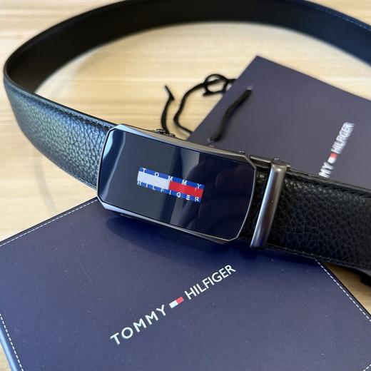 汤M自动扣荔枝纹牛皮皮带 商品图11