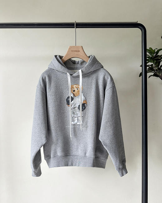 单品包邮现货 THS-限时 RL马球家 女士运动小熊印花刺绣连帽卫衣 BI505 商品图4