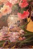 独角鹿西洋古董法国画家Emile Godchaux签名创作花卉静物主题布面古董油画 商品缩略图5