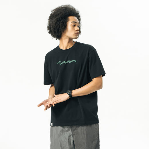 714street潮牌夏季新款男士印花短袖t恤男重磅打底衫情侣装体恤衫 商品图1