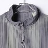 37939SDSA男士秋冬新款痞帅男装立领拉链夹克时尚条纹痞帅压皱外套上衣 商品缩略图2