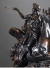 独角鹿西洋古董法国出品雕塑家Antoine Coysevox设计布勒镶嵌底座装饰青铜雕塑作品一对《骑飞马的荣誉女神与墨丘利》 商品缩略图6