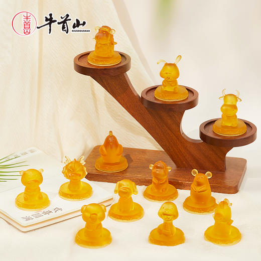 牛首山文创琉璃十二生肖印章摆件礼盒南京旅游纪念品送朋友礼物 商品图1