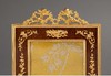 独角鹿西洋古董法国出品路易十六风格天使繁花主题铜鎏金精雕装饰天然木纹方形古董相框 商品缩略图4