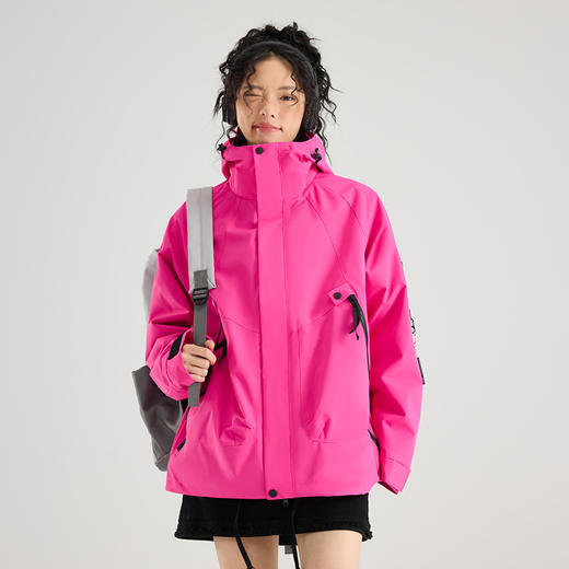 山系户外冲锋衣 三合一防风防水两件套 秋冬抓绒内胆徒步登山服国庆出游 商品图9