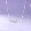 Winy S925银蝶舞花韵项链配证书送女友闺蜜节日生日礼物 商品缩略图0