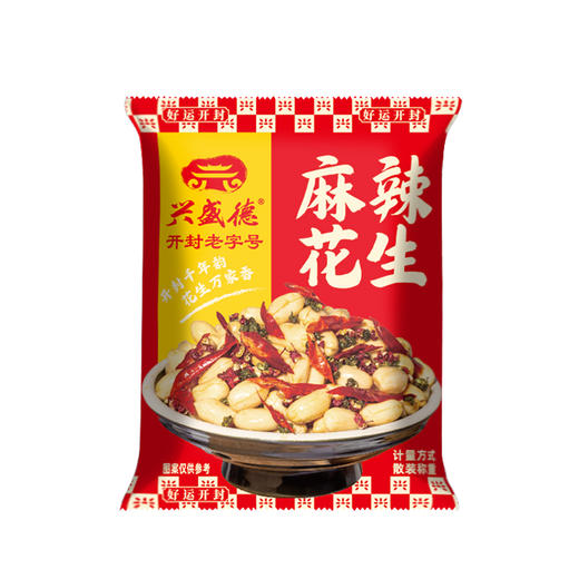 兴盛德麻辣花生迷你手抓包1000g红色方形礼盒 商品图1
