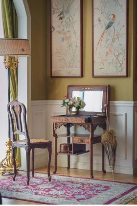 独角鹿西洋古董法国出品东方风格螺钿镶嵌多层古董桌子