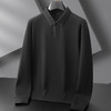 【100%棉】【DDP】大依优型大码男装全棉长袖POLO内里磨毛加肥加大码商务休闲翻领纯棉长袖打底衫 商品缩略图1