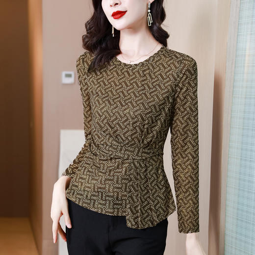 KQL 369H1617时尚小衫洋气修身气质打底衫 商品图0