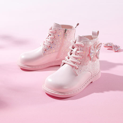 ANNIL/安奈儿童鞋韩系女童新款皮靴女童春秋潮款儿童鞋子HG5308535 商品图1