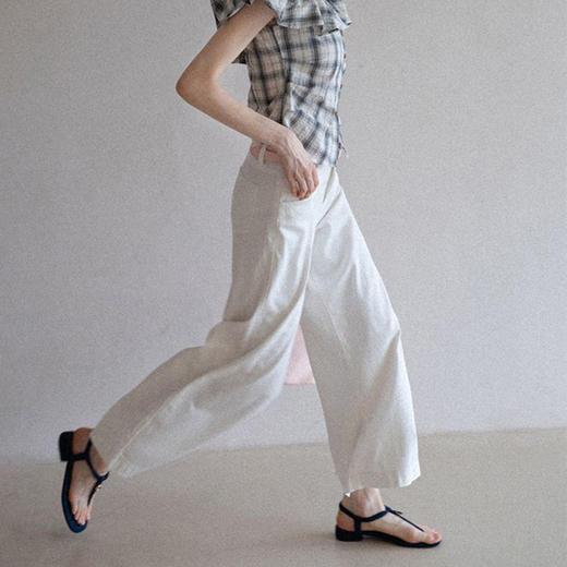 馥迦简约通勤宽松休闲阔腿裤 商品图5