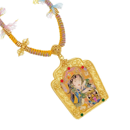 【高货定制-唐卡】黄金扎基拉姆吊坠 可打开 足金守护挂坠珍藏传家金【按克计价黄金5】MEMORA诗普琳GP294801 商品图5