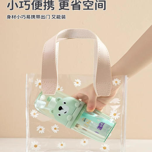 【出差旅行漱口杯！可拆卸把手设计】洗漱收纳二合一，旅行漱口杯刷牙具牙刷可爱杯子儿童套装便携式家用洗漱牙膏收纳盒。rb 商品图3