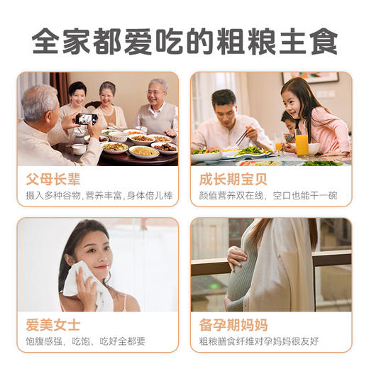 精选 | 拾沃15谷快熟杂粮 一口吃全米麦豆 免泡免洗免搭配 450g/盒 （买4送1，买8送2） 商品图4