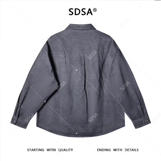 C53200SDSA男士秋冬新款痞帅男装极简风扎染设计长袖衬衫休闲时尚衬衣 商品图5