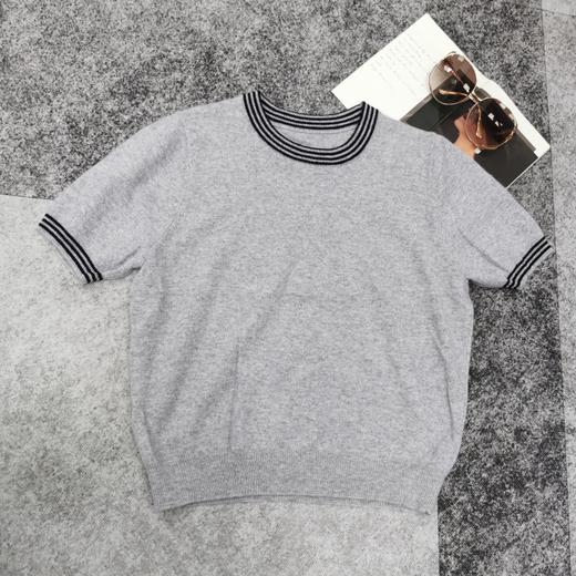 RM716#撞色圆领短袖T 商品图3