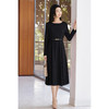 剩S 米思阳2026春季新款气质极简风优雅连衣裙轻礼服赫本风小黑裙女4336 商品缩略图4