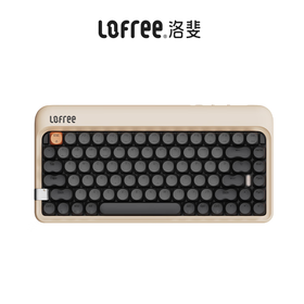 洛斐（Lofree）新圆点机械键盘无线蓝牙三模1970S系列复古键盘 奶昔/橄榄