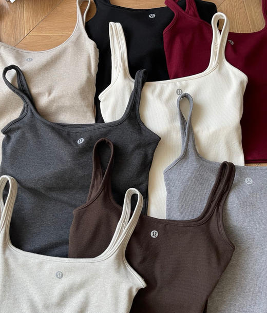 lu一体式免穿bra固定杯背心吊带909 商品图0