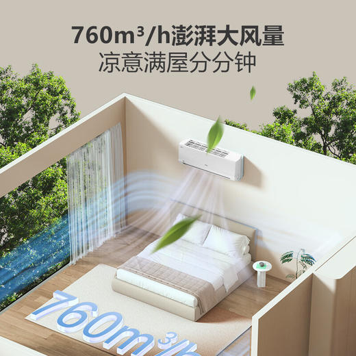 海尔（Haier）洗空气空调 新一级能效 变频冷暖挂机 负离子除菌壁挂卧室省电空调 以旧换新国家补贴20% 1.5匹 一级能效 离子洗空气 35E3-1 商品图4