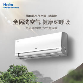 海尔（Haier）洗空气空调 新一级能效 变频冷暖挂机 负离子除菌壁挂卧室省电空调 以旧换新国家补贴20% 1.5匹 一级能效 离子洗空气 35E3-1