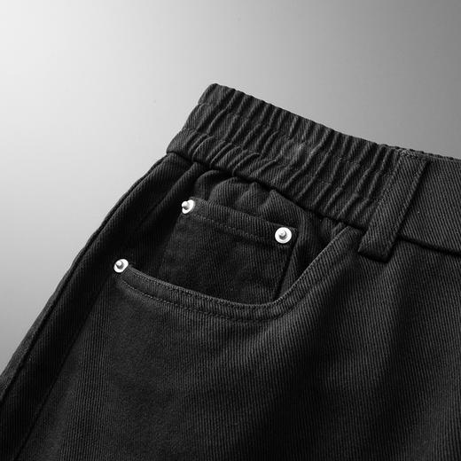 【100%棉】【DDP】大依优型大码男装纯棉松紧腰牛仔裤加肥加大码时尚休闲半松紧弹力 商品图2