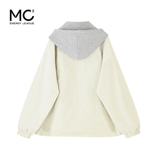 女装针织撞色帽假两件外套-526J5232012 商品图4