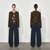 NUTH复古水洗宽松显瘦直筒工装休闲裤女 藏蓝色/棕色 商品缩略图0