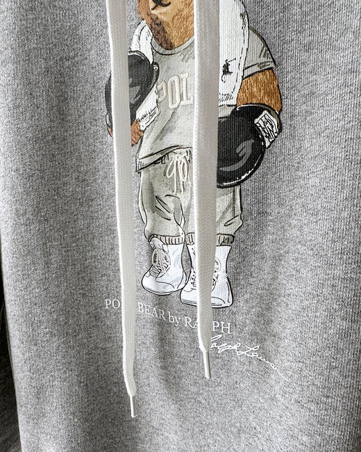 单品包邮现货 THS-限时 RL马球家 女士运动小熊印花刺绣连帽卫衣 BI505 商品图6