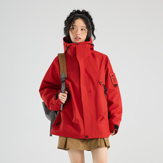 山系户外冲锋衣 三合一防风防水两件套 秋冬抓绒内胆徒步登山服国庆出游 商品图12