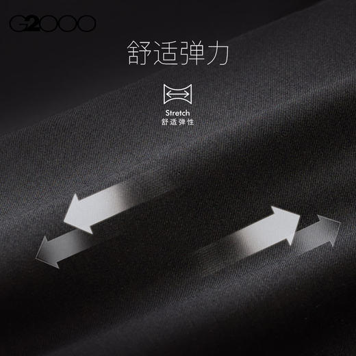 G2000男装FW25商场新款【舒适弹性】微毛绒感布料柔软长裤休闲裤56163977 商品图3